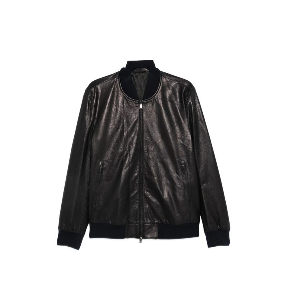 Brioni Black Jackets - Leather Jackets Men